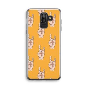 CaseCompany Rock: Samsung Galaxy J8 (2018) Transparant Hoesje