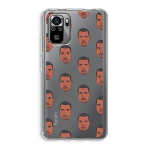 CaseCompany Kanye Call Me℃: Xiaomi Redmi Note 10S Transparant Hoesje