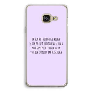 CaseCompany Regenboog: Samsung A3 (2017) Transparant Hoesje