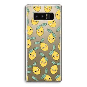 CaseCompany Citroenen: Samsung Galaxy Note 8 Transparant Hoesje