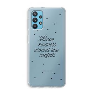 CaseCompany Confetti: Samsung Galaxy A32 4G Transparant Hoesje