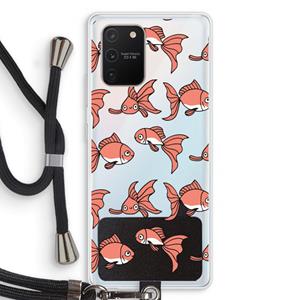 CaseCompany Blub: Samsung Galaxy S10 Lite Transparant Hoesje met koord