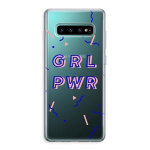 CaseCompany GRL PWR: Samsung Galaxy S10 Plus Transparant Hoesje