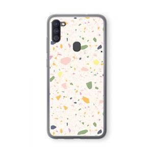 CaseCompany Terrazzo N°21: Samsung Galaxy A11 Transparant Hoesje