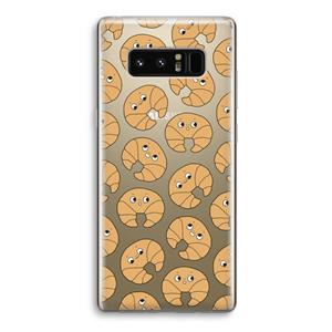 CaseCompany Croissant: Samsung Galaxy Note 8 Transparant Hoesje