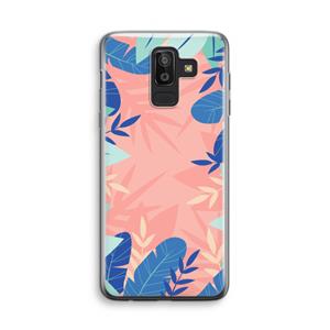 CaseCompany Tropisch: Samsung Galaxy J8 (2018) Transparant Hoesje
