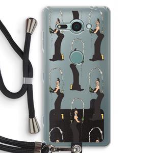 CaseCompany Pop Some Kim: Sony Xperia XZ2 Compact Transparant Hoesje met koord