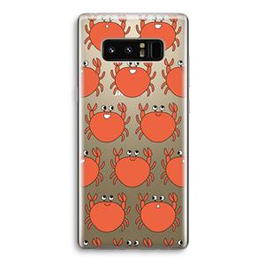 CaseCompany Krab: Samsung Galaxy Note 8 Transparant Hoesje