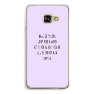 CaseCompany Sprong: Samsung A3 (2017) Transparant Hoesje