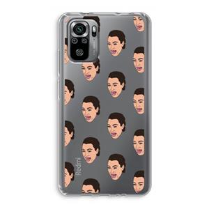 CaseCompany Ugly Cry Call: Xiaomi Redmi Note 10S Transparant Hoesje
