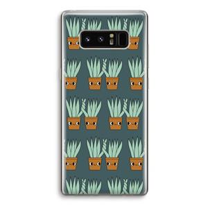 CaseCompany Sansevieria: Samsung Galaxy Note 8 Transparant Hoesje