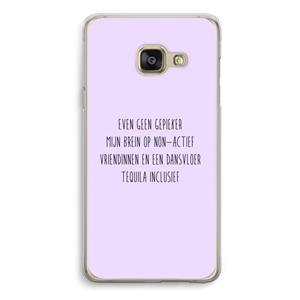 CaseCompany Tequila: Samsung A3 (2017) Transparant Hoesje