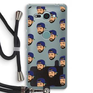 CaseCompany Drake Away: Sony Xperia XZ2 Compact Transparant Hoesje met koord