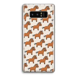 CaseCompany Pony: Samsung Galaxy Note 8 Transparant Hoesje