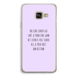 CaseCompany Gek: Samsung A3 (2017) Transparant Hoesje