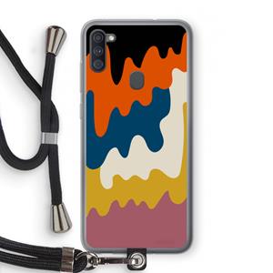CaseCompany Baar A: Samsung Galaxy A11 Transparant Hoesje met koord