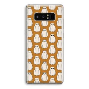 CaseCompany Uilen: Samsung Galaxy Note 8 Transparant Hoesje