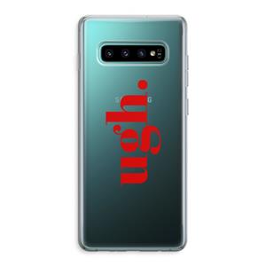 CaseCompany Ugh: Samsung Galaxy S10 Plus Transparant Hoesje