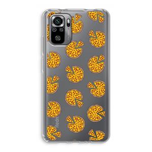 CaseCompany You Had Me At Pizza: Xiaomi Redmi Note 10S Transparant Hoesje