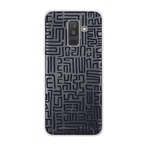 CaseCompany Moroccan Print: Samsung Galaxy A6 Plus (2018) Transparant Hoesje