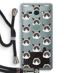 CaseCompany It's a Purrr Case: Sony Xperia XZ2 Compact Transparant Hoesje met koord