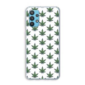 CaseCompany Weed: Samsung Galaxy A32 4G Transparant Hoesje