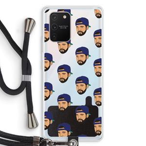 CaseCompany Drake Away: Samsung Galaxy S10 Lite Transparant Hoesje met koord