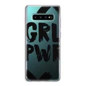 CaseCompany Girl Power #2: Samsung Galaxy S10 Plus Transparant Hoesje