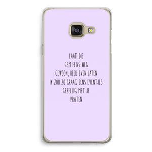 CaseCompany GSM: Samsung A3 (2017) Transparant Hoesje