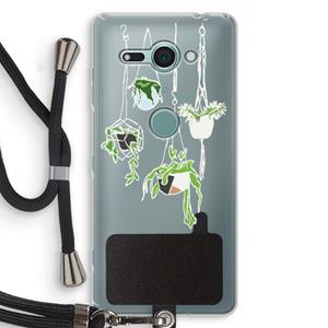 CaseCompany Hang In There: Sony Xperia XZ2 Compact Transparant Hoesje met koord