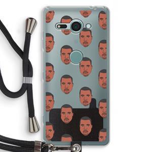 CaseCompany Kanye Call Me℃: Sony Xperia XZ2 Compact Transparant Hoesje met koord