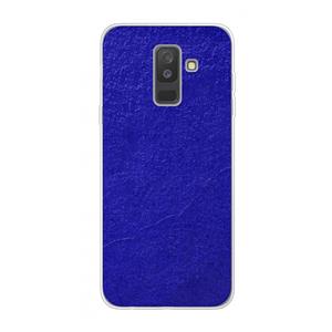 CaseCompany Majorelle Blue: Samsung Galaxy A6 Plus (2018) Transparant Hoesje