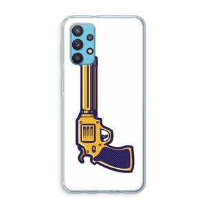 CaseCompany Pew Pew Pew: Samsung Galaxy A32 4G Transparant Hoesje