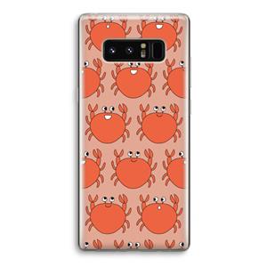 CaseCompany Krab: Samsung Galaxy Note 8 Transparant Hoesje