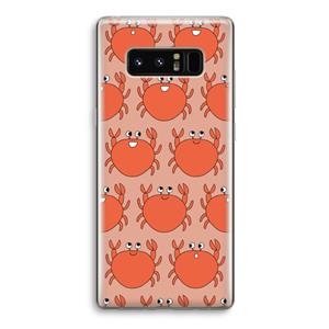 CaseCompany Krab: Samsung Galaxy Note 8 Transparant Hoesje