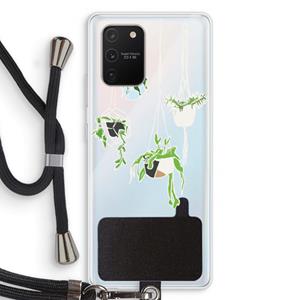 CaseCompany Hang In There: Samsung Galaxy S10 Lite Transparant Hoesje met koord