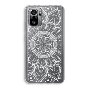 CaseCompany Roses Are Red: Xiaomi Redmi Note 10S Transparant Hoesje