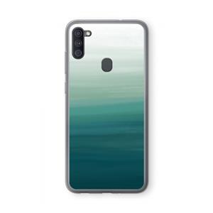 CaseCompany Ocean: Samsung Galaxy A11 Transparant Hoesje