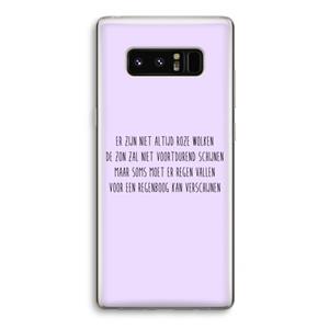 CaseCompany Regenboog: Samsung Galaxy Note 8 Transparant Hoesje