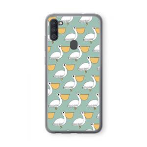 CaseCompany Pelican: Samsung Galaxy A11 Transparant Hoesje