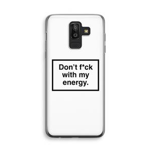 CaseCompany My energy: Samsung Galaxy J8 (2018) Transparant Hoesje