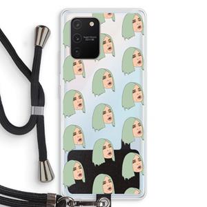 CaseCompany King Kylie: Samsung Galaxy S10 Lite Transparant Hoesje met koord