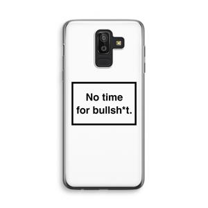 CaseCompany No time: Samsung Galaxy J8 (2018) Transparant Hoesje