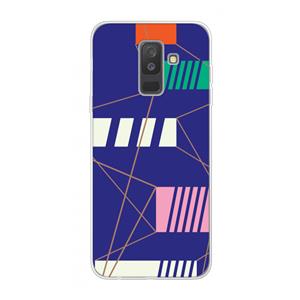 CaseCompany Gestalte 5: Samsung Galaxy A6 Plus (2018) Transparant Hoesje