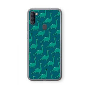 CaseCompany Diplodocus: Samsung Galaxy A11 Transparant Hoesje