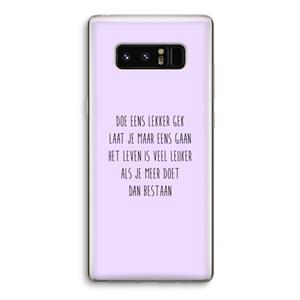 CaseCompany Gek: Samsung Galaxy Note 8 Transparant Hoesje