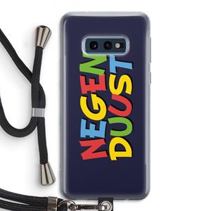 CaseCompany 90's One: Samsung Galaxy S10e Transparant Hoesje met koord
