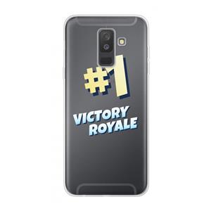 CaseCompany Victory Royale: Samsung Galaxy A6 Plus (2018) Transparant Hoesje