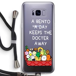 CaseCompany Bento a day: Samsung Galaxy S8 Transparant Hoesje met koord