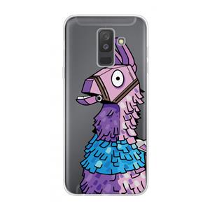 CaseCompany Lama: Samsung Galaxy A6 Plus (2018) Transparant Hoesje